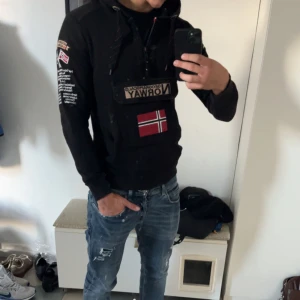 Svart hoodie från Geographical Norway - Säljer en riktigt fet hoodie,  skriv om du har några frågor eller funderingar!!!