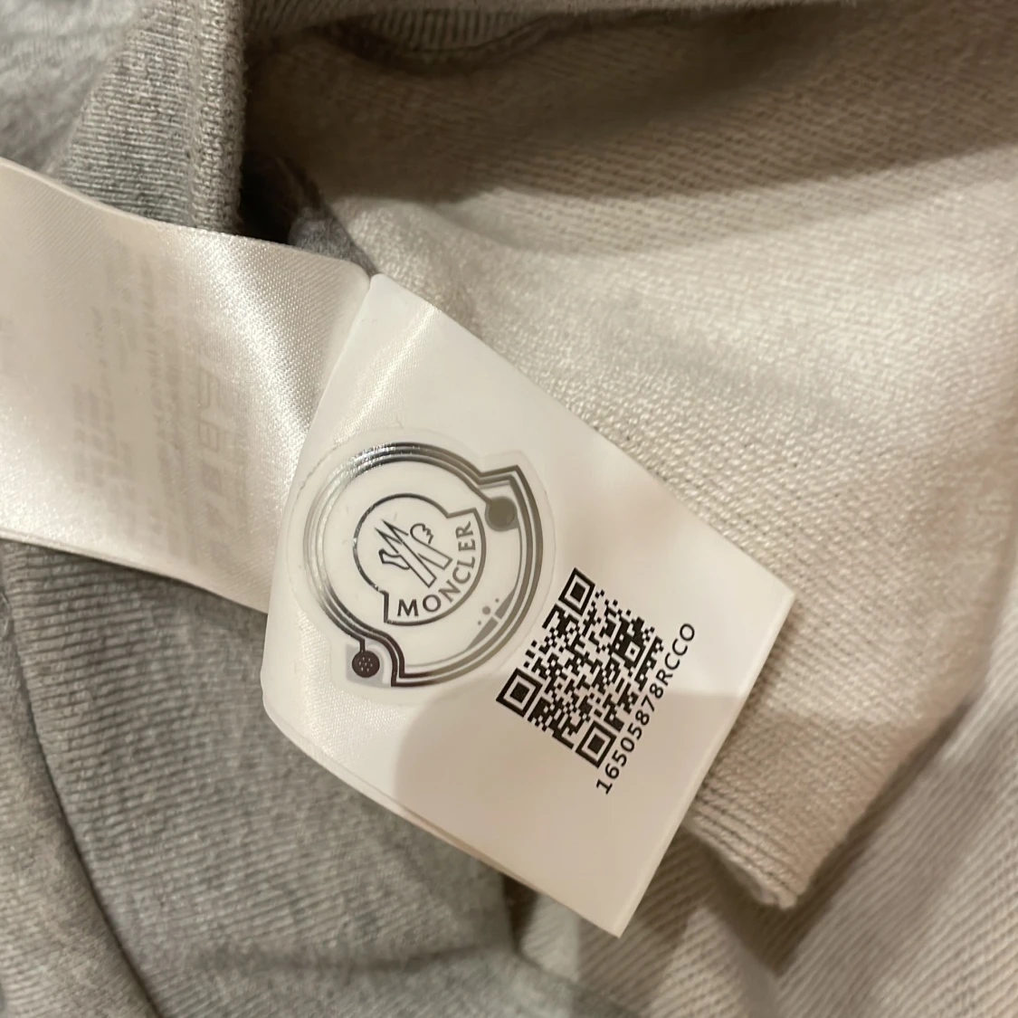 Grå Moncler hoodie med dragkedja - 3