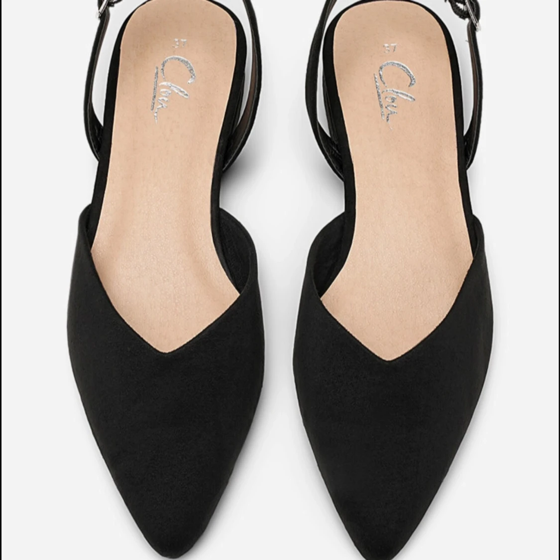 Svarta ballerinaskor från Clou