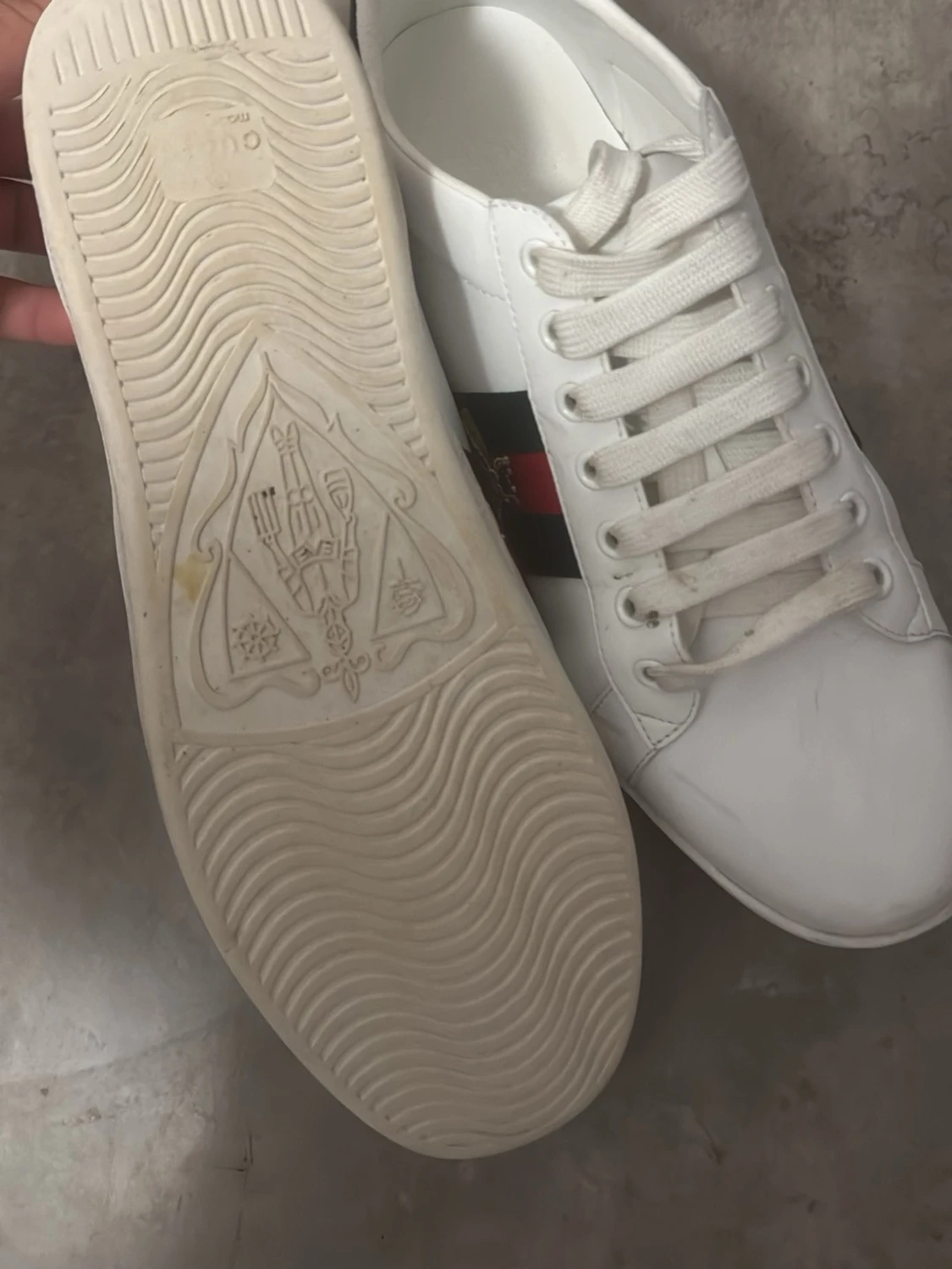 Gucci Ace vita sneakers med ränder - 2
