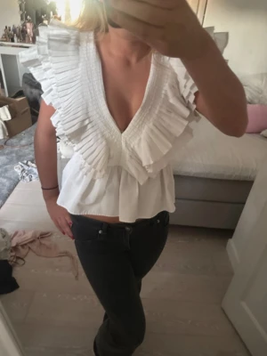 vit blus - vit blus från zara 💕