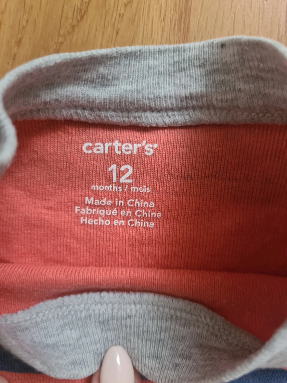 Randig t-shirt med ficka - 3