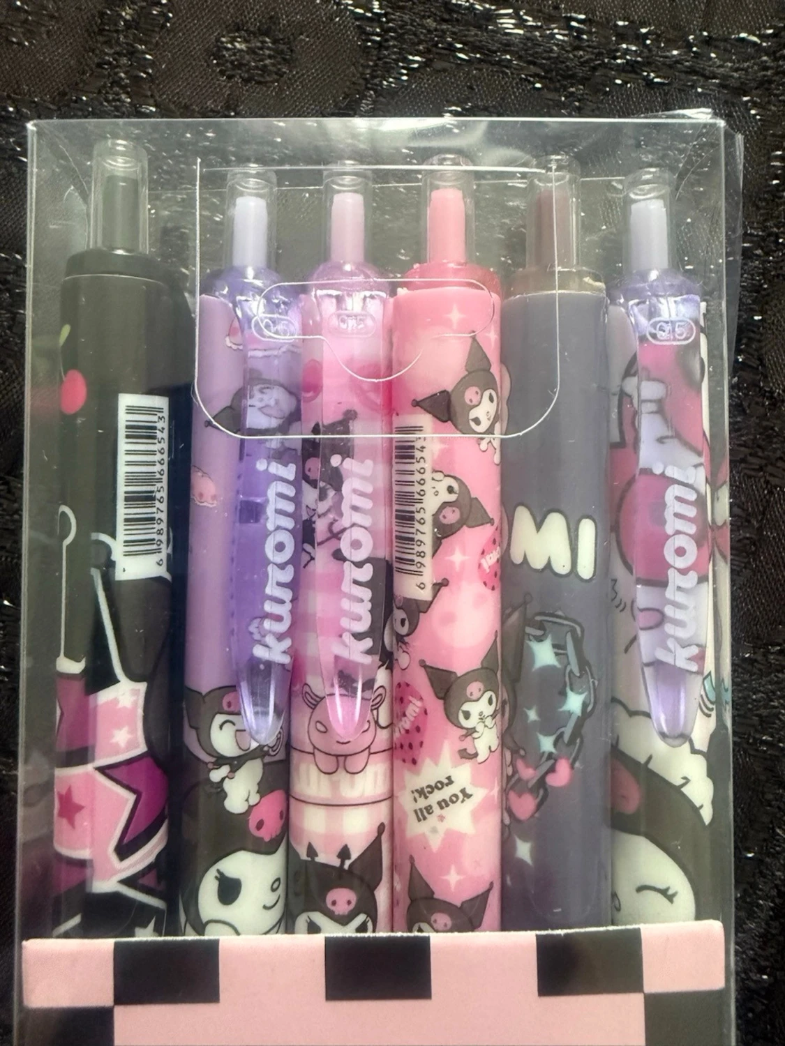 Kuromi gelpennor 6-pack - 1
