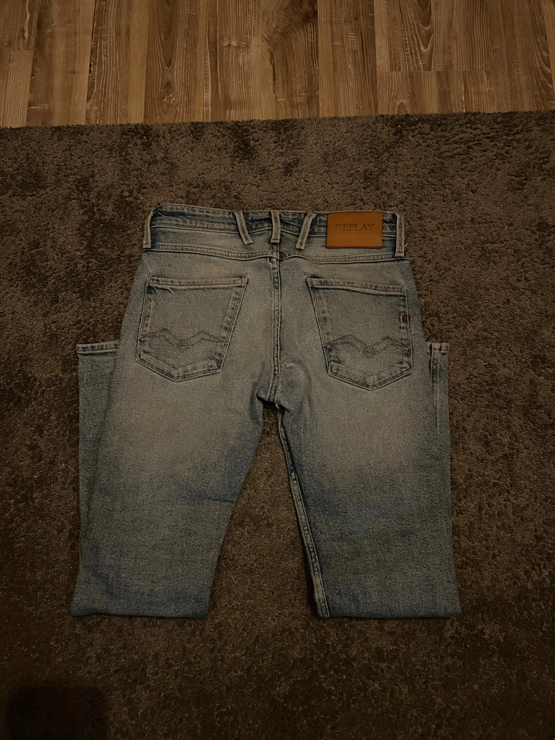 Replay ljusblå jeansshorts midwaist