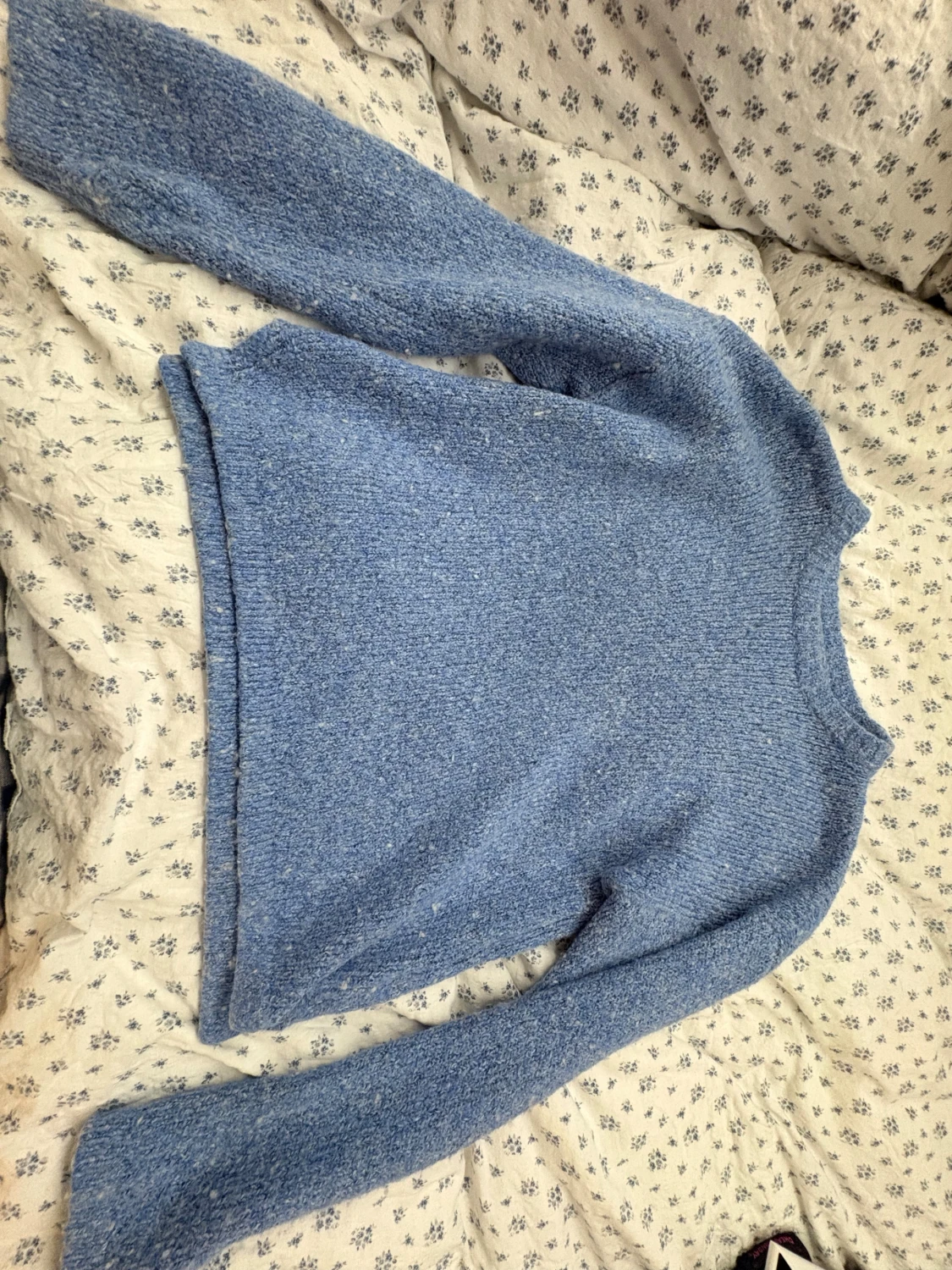 Blå stickad tröja från C.W.