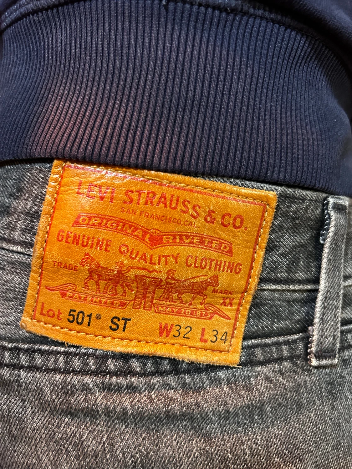 Levi's 501 grå jeans W32 L34 - 3