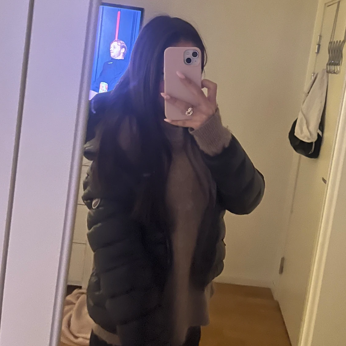 Beige stickad tröja från Zara