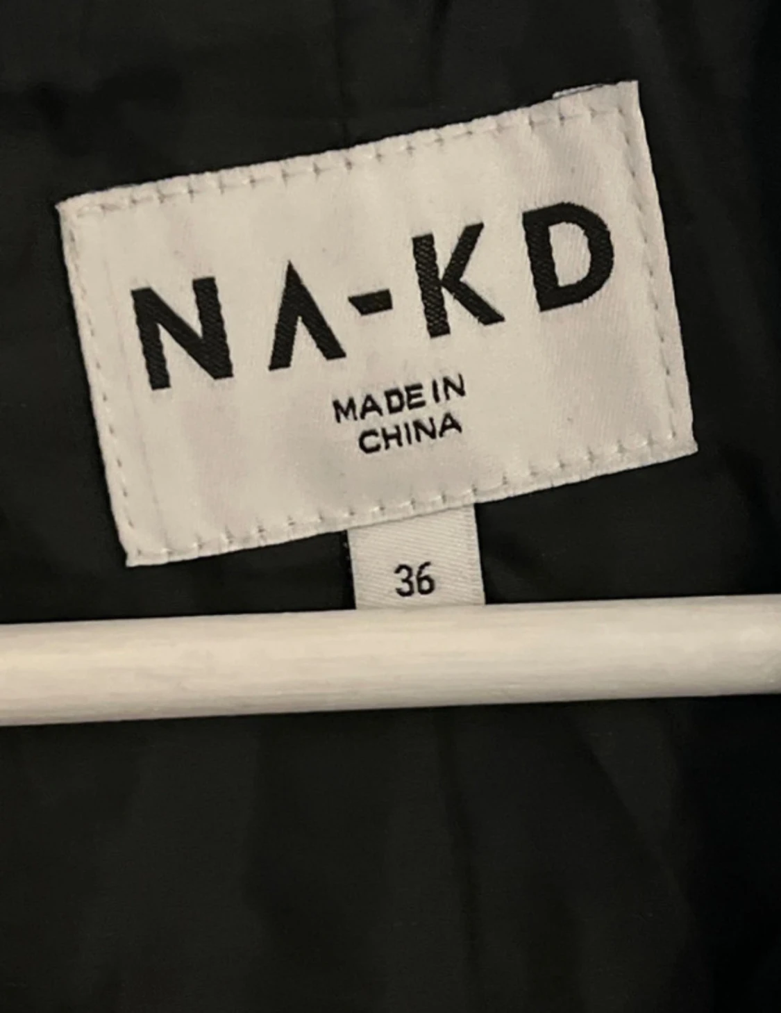 Svart urtväddad PU-jacka  - 2