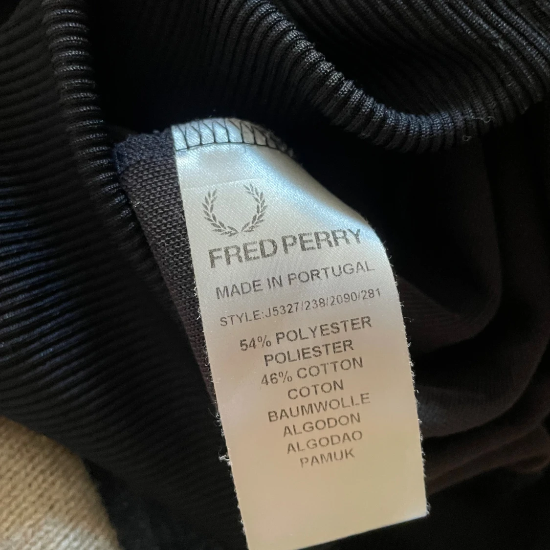 Svart Fred Perry track jacket M - 3