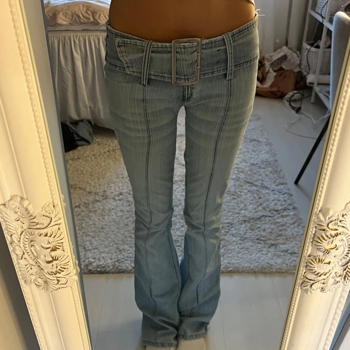 Lågmidjade bootcut jeans 