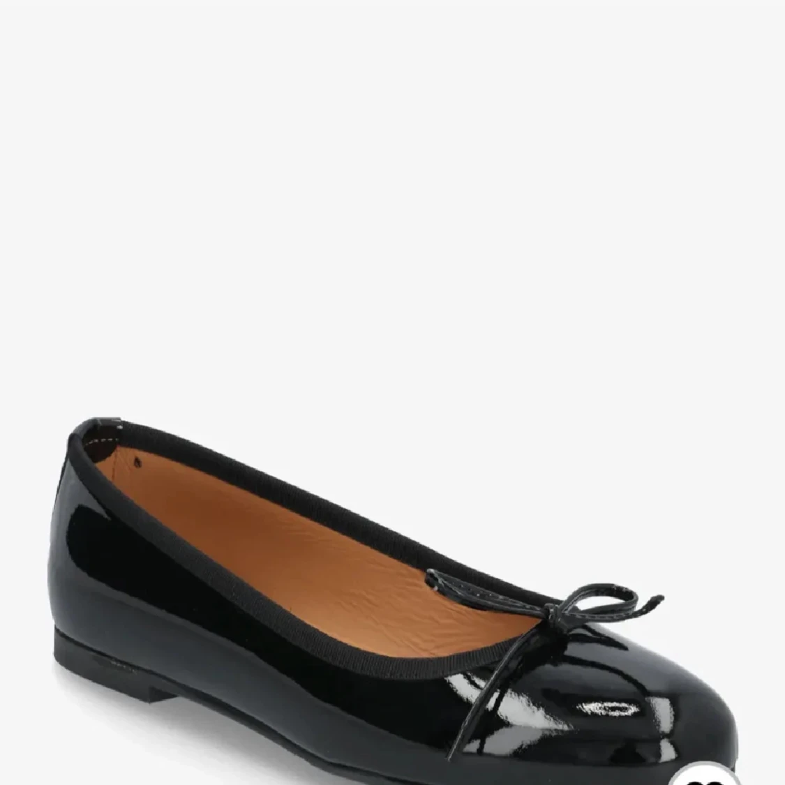 Svarta ballerinaskor i skinn från Billi Bi - 2