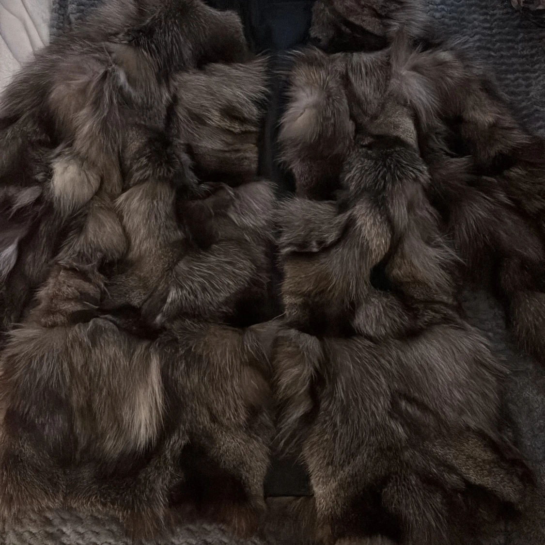 Brun pälsjacka från Tonfur, M