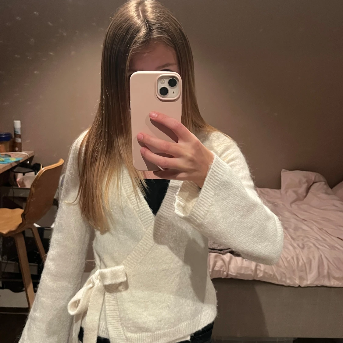 Vit omlottkofta från Gina Tricot XS - 2