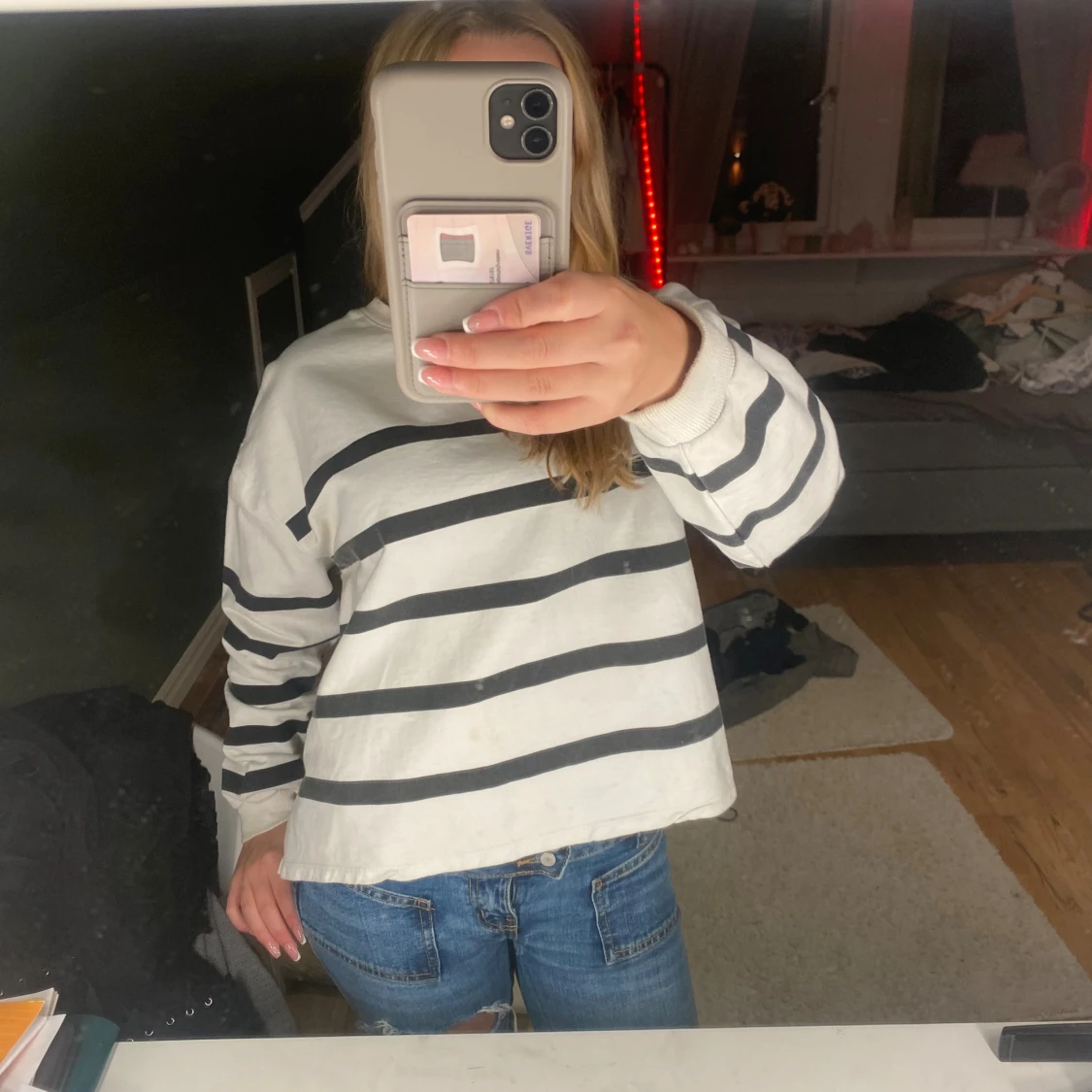 Randig långärmad tröja från 157