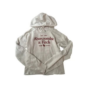 Abercrombie & Fitch Hoodie - Vit Abercrombie & Fitch hoodie i storlek S!