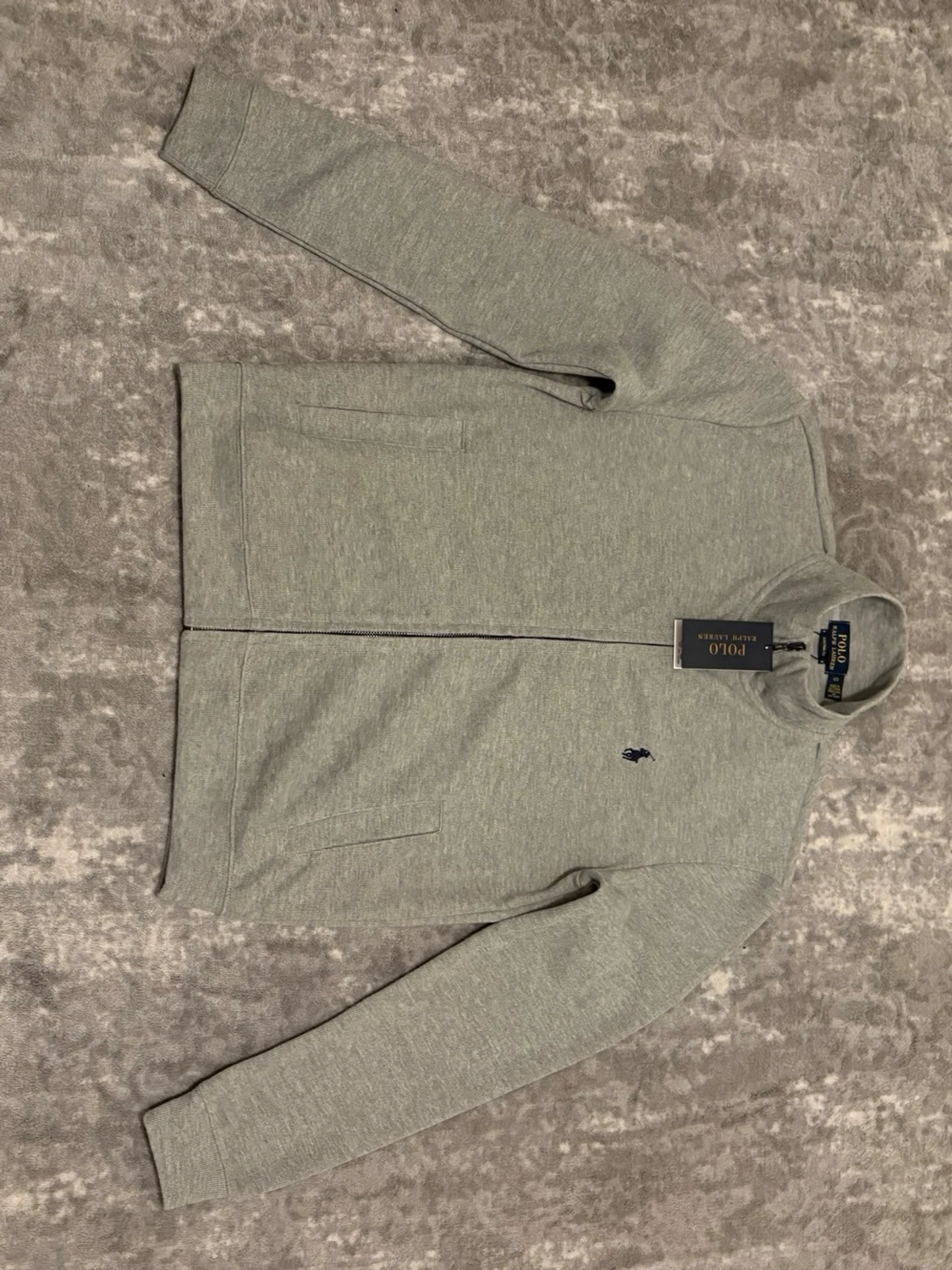 Grå ziptröja från Polo Ralph Lauren