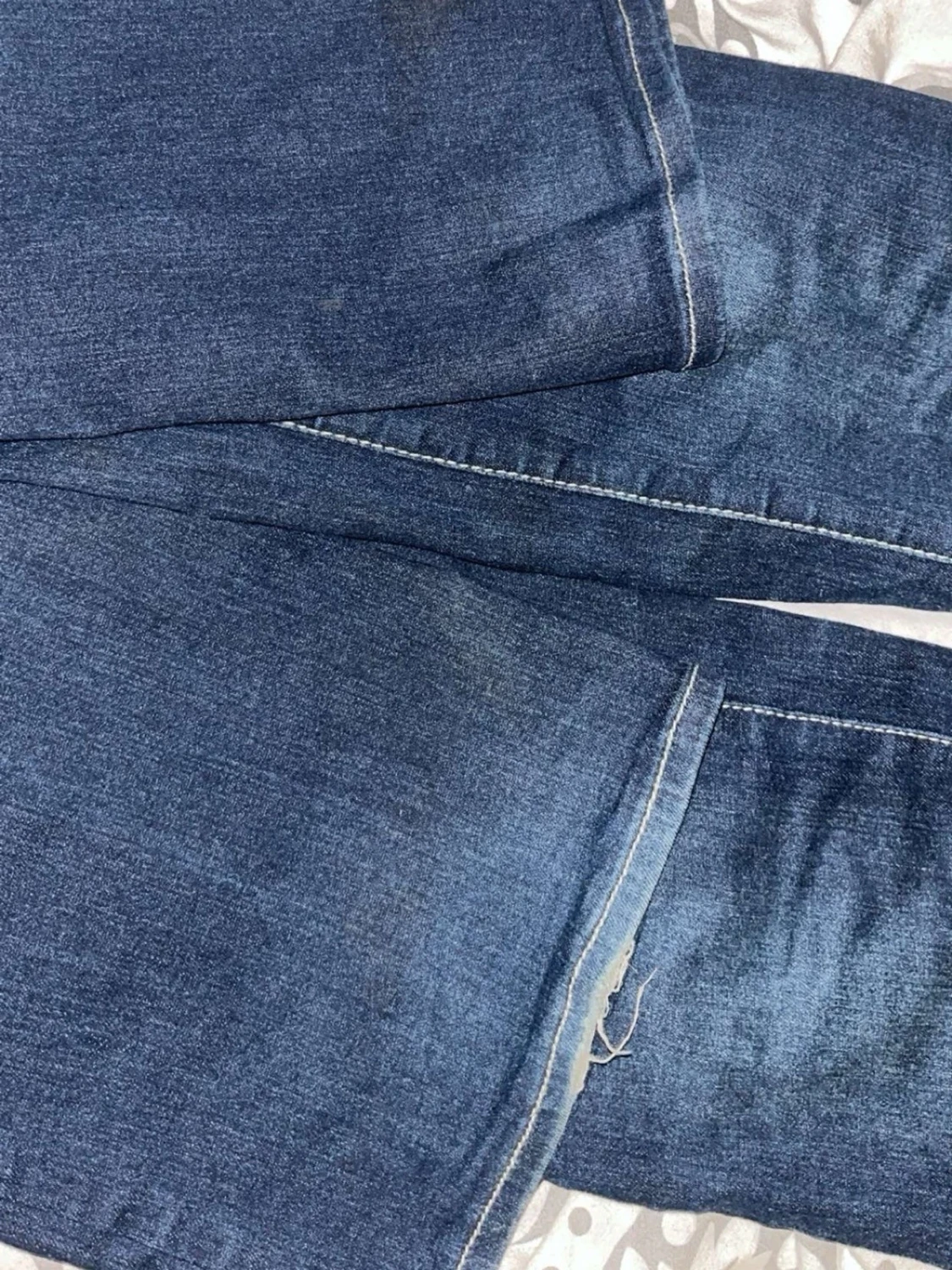 Mörkblå BECCA bootcut jeans - 4