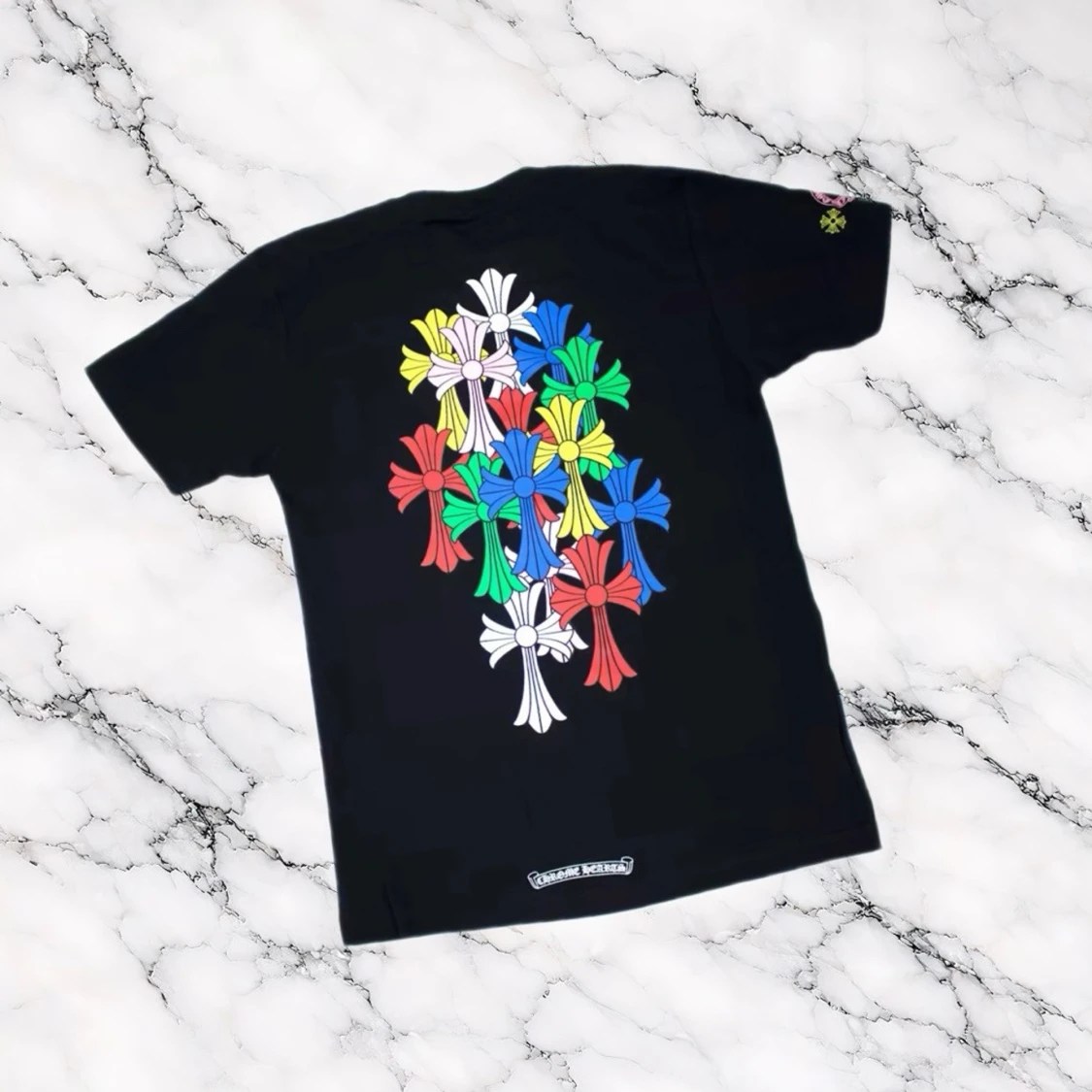 Svart är Chrome Hearts T-Shirt