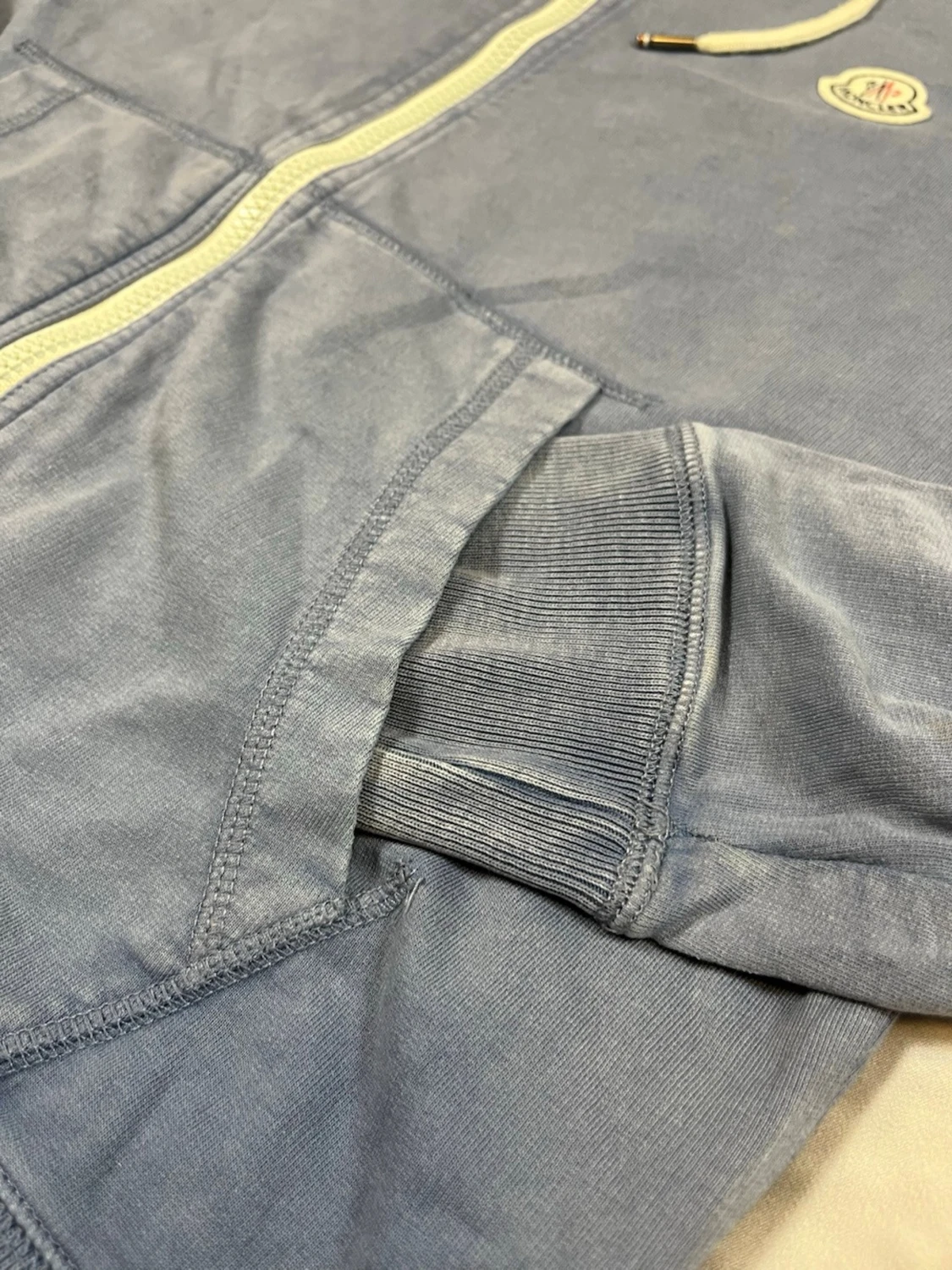 Moncler Maglia Cardigan – Ljusblå – Strl M - 4