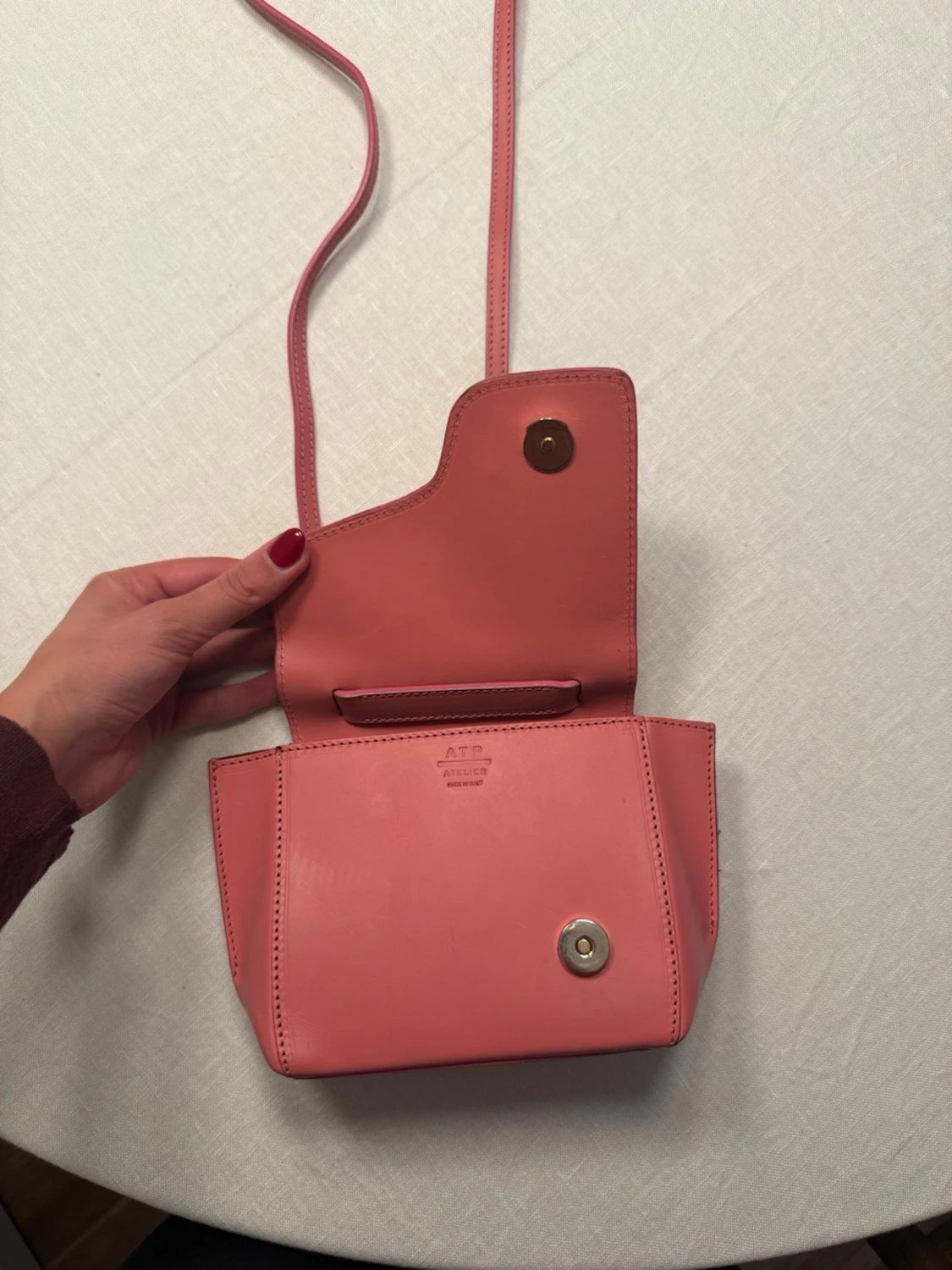 Rosa axelväska från ATP Atelier - 2