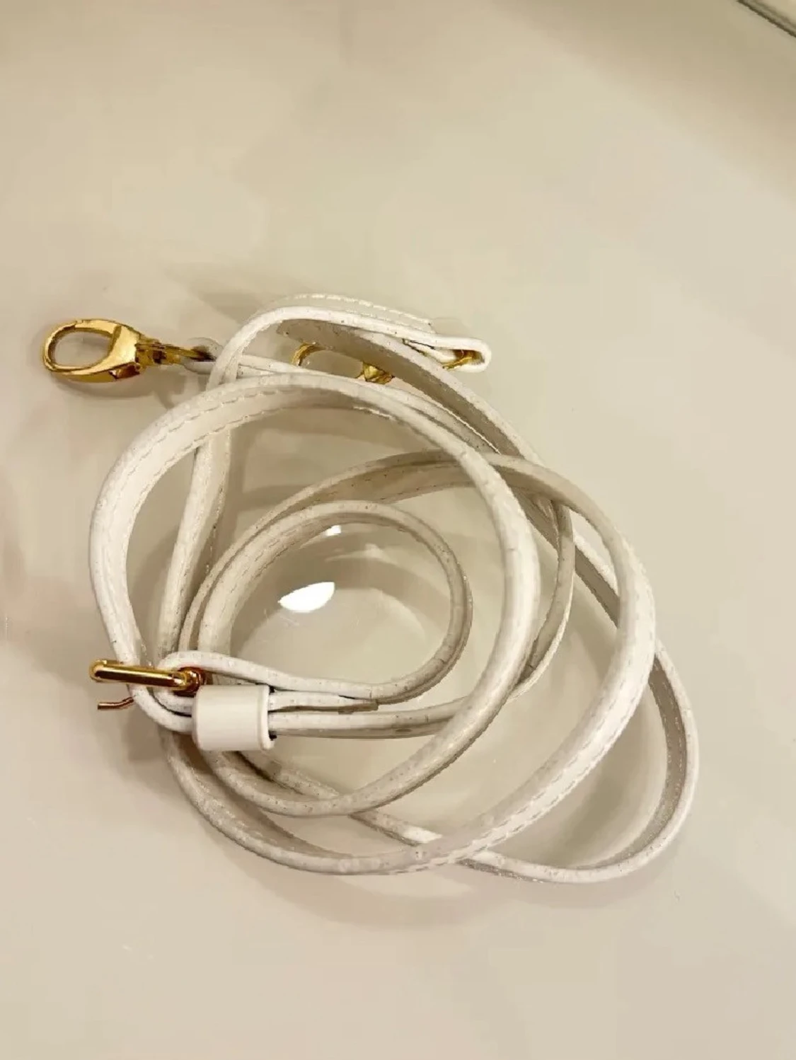 Vit B-handväska - 4