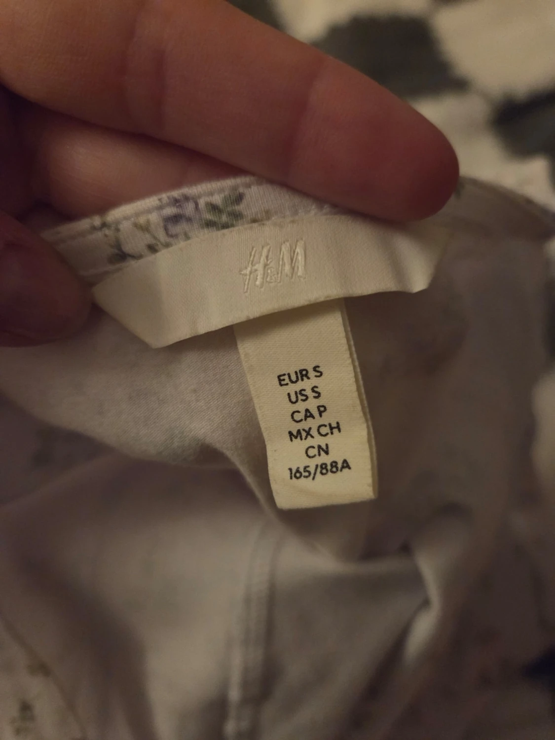 Blommig korsettopp från H&M - 1