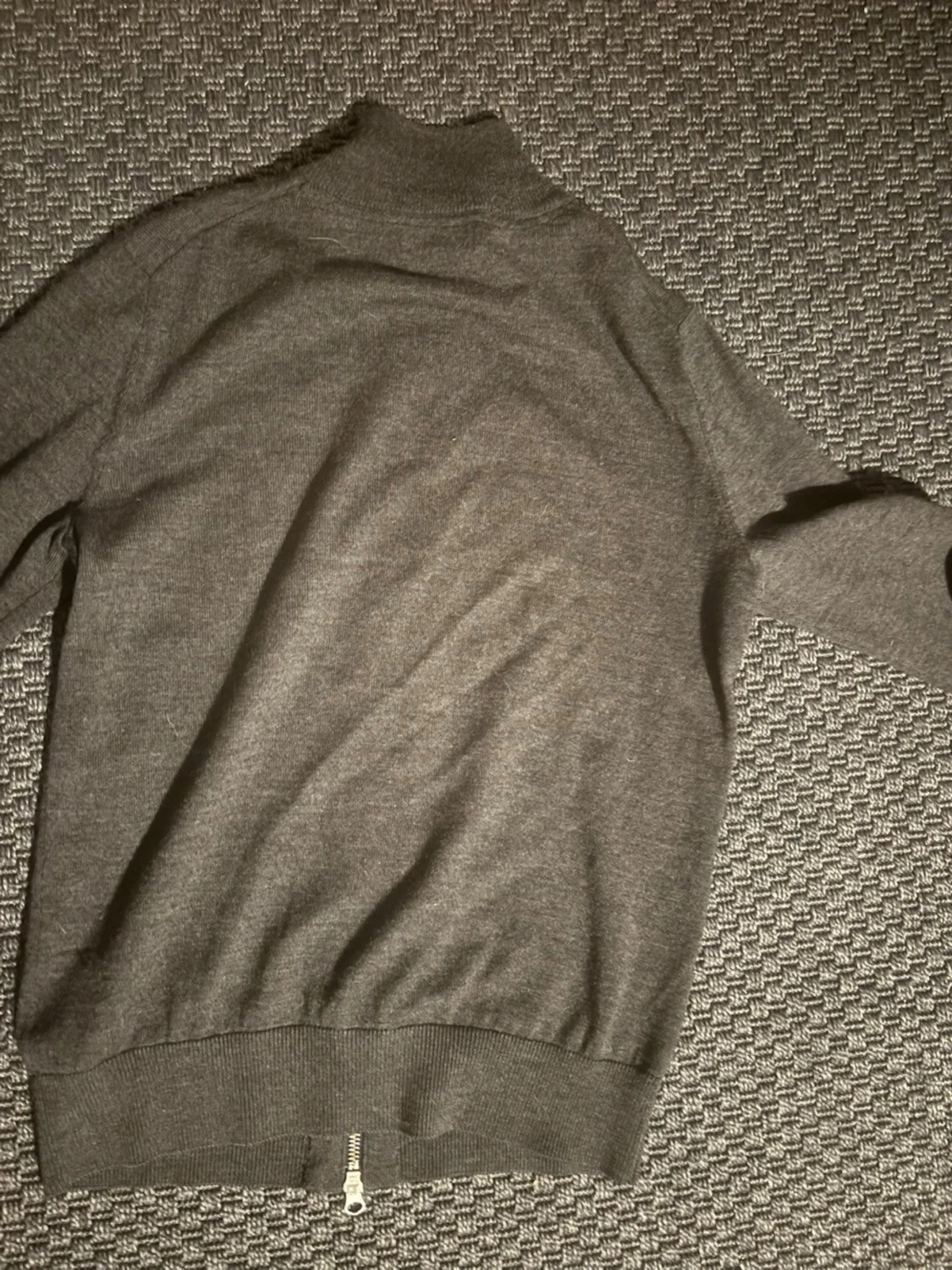 Grå zip-kofta från Morris - 2