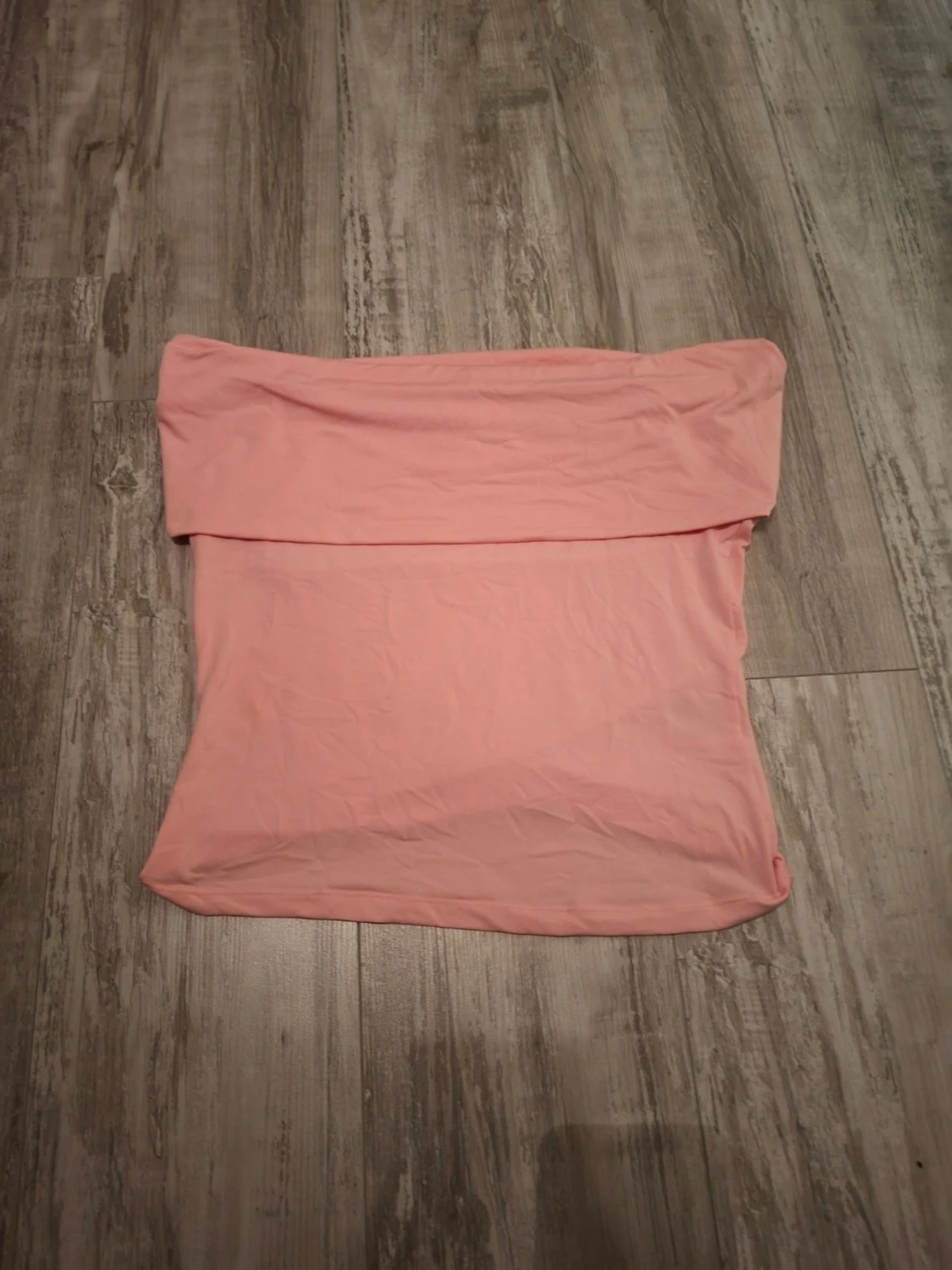 Ljusrosa offshoulder tubtopp