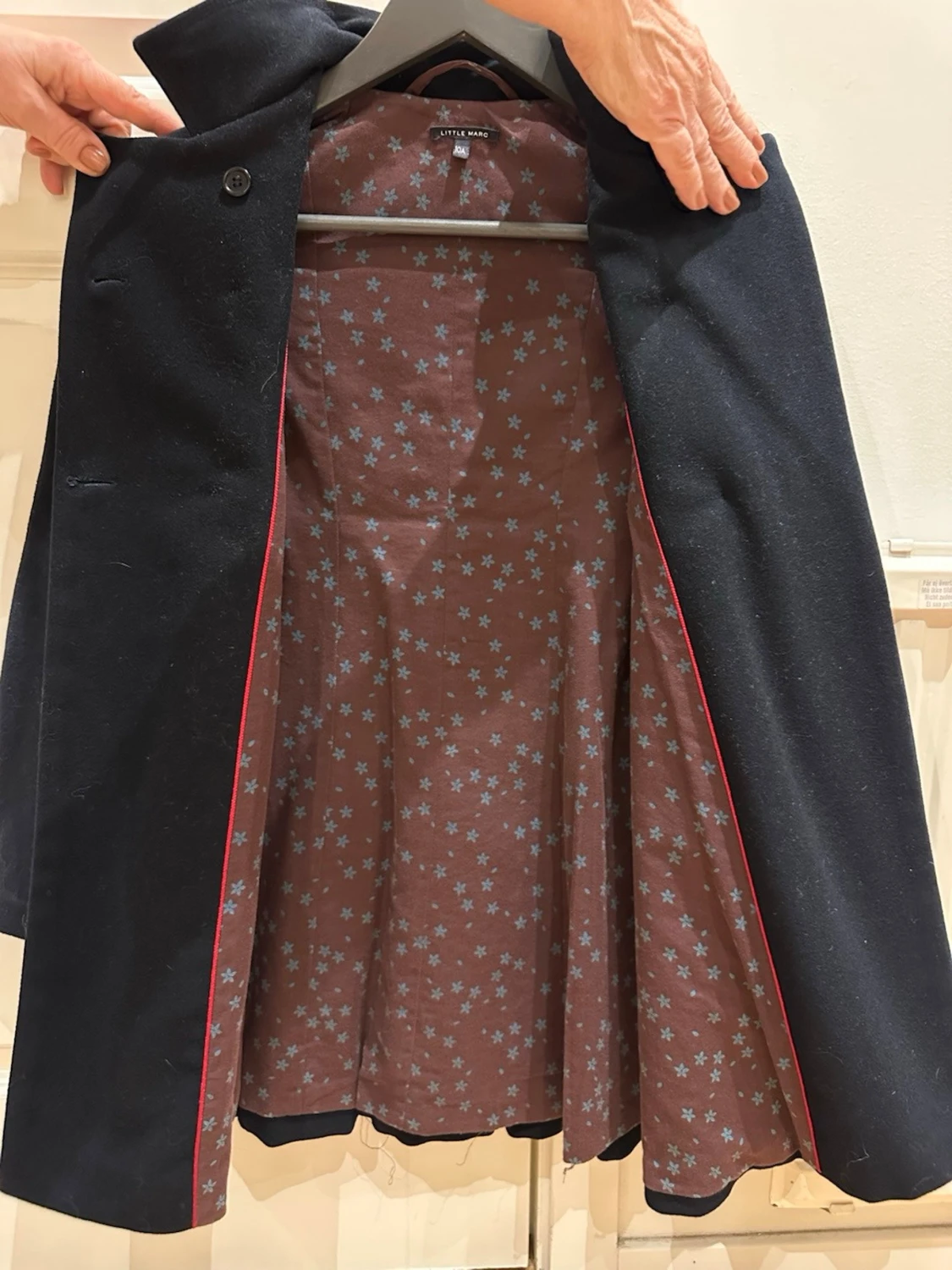 Svart kappa från Little Marc, stl 10A - 2