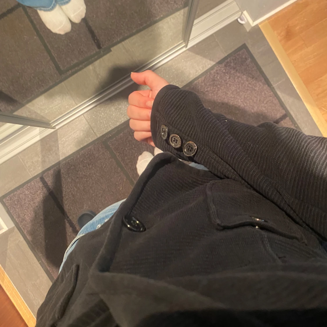 Svart kofta/Jacka - 3