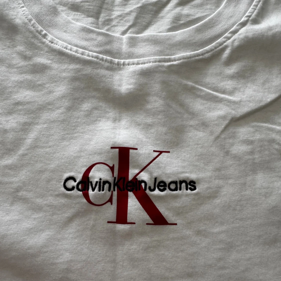 Vit Calvin Klein Jeans t-shirt L - 1