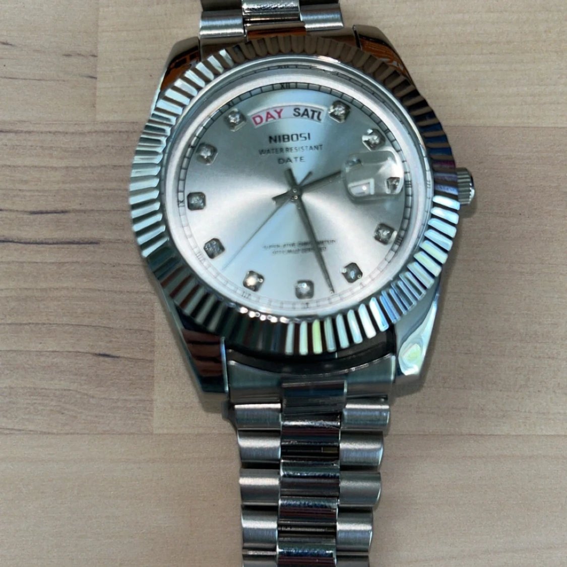 Silverfärgad klocka från Nibosi - 3