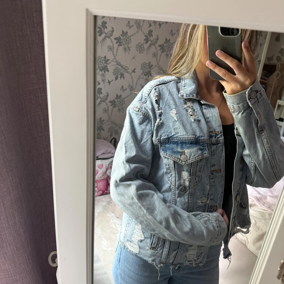 Ljusblå jeansjacka - 1