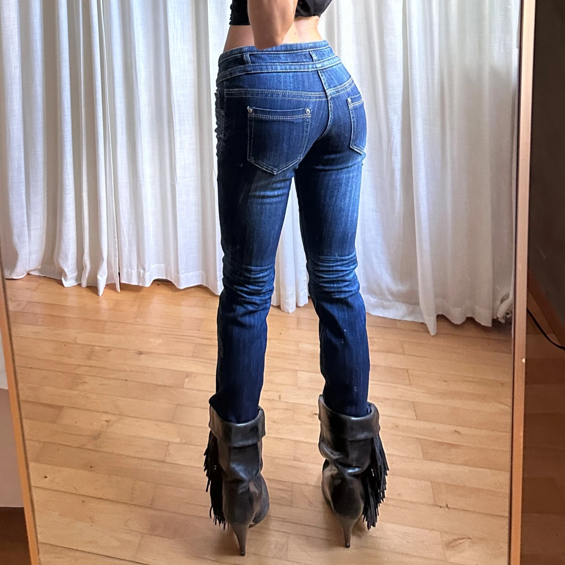 Lågmidjade skinny jeans - 2