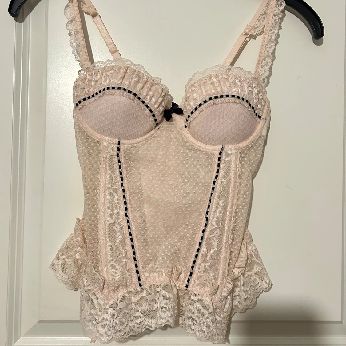 rosa spetskorsett  - 2