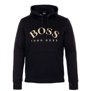 Sällsynt Hugo Boss Hoodie / Luvtröja - En sällsynt Hugo boss hoodie som inte går att få tag på längre  Svart färg med guldiga detaljer  Storlek S på lappen I mycket bra skick Skicka meddelande vid några funderingar Kolla gärna även in mina andra annonser