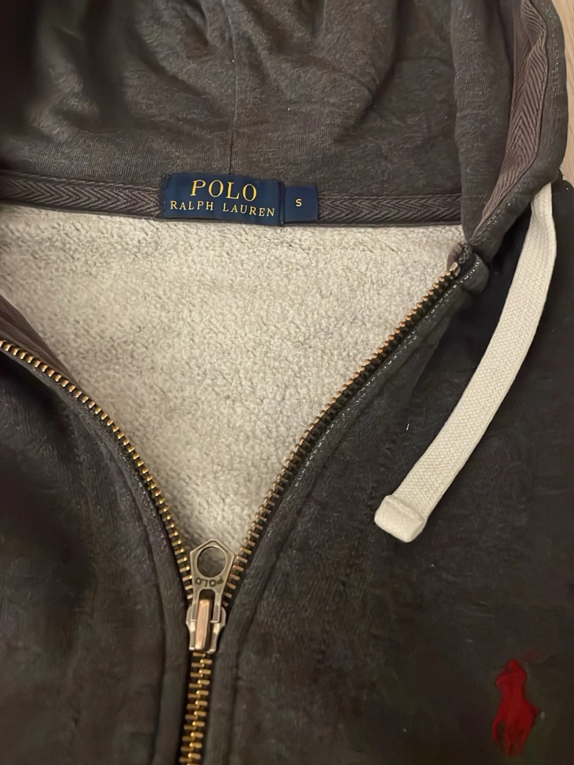 MörkGrå Ralph lauren zip - 1