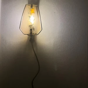 Vintage vägglampor med blommönster, 2-pack - Två eleganta vintage vägglampor med frostat glas och blommönster. Lamporna har guldfärgade detaljer, Fint skick med mindre bruksspår, perfekt för retroinredning eller sovrum.