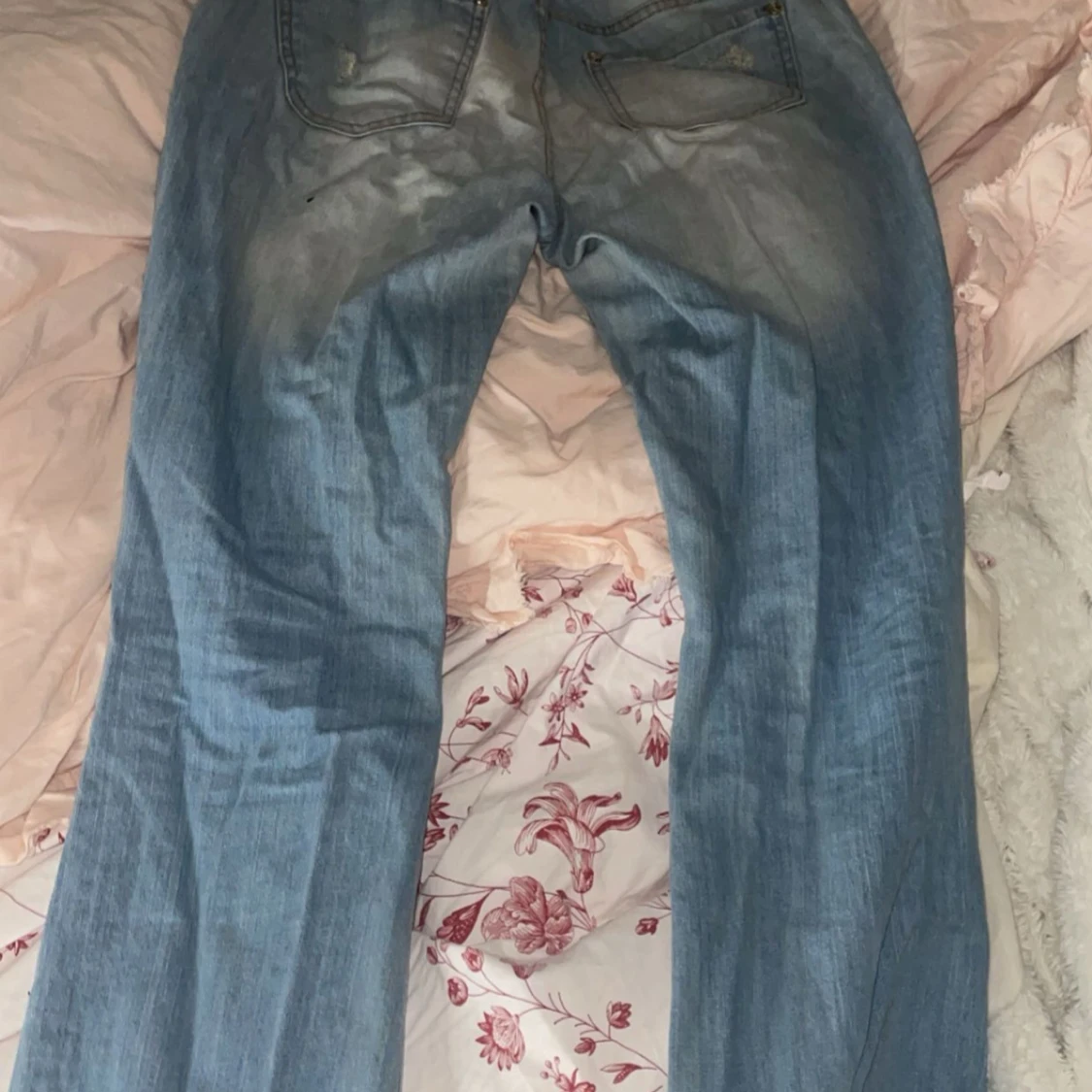 Low bootcut ljusblå jeans - 2