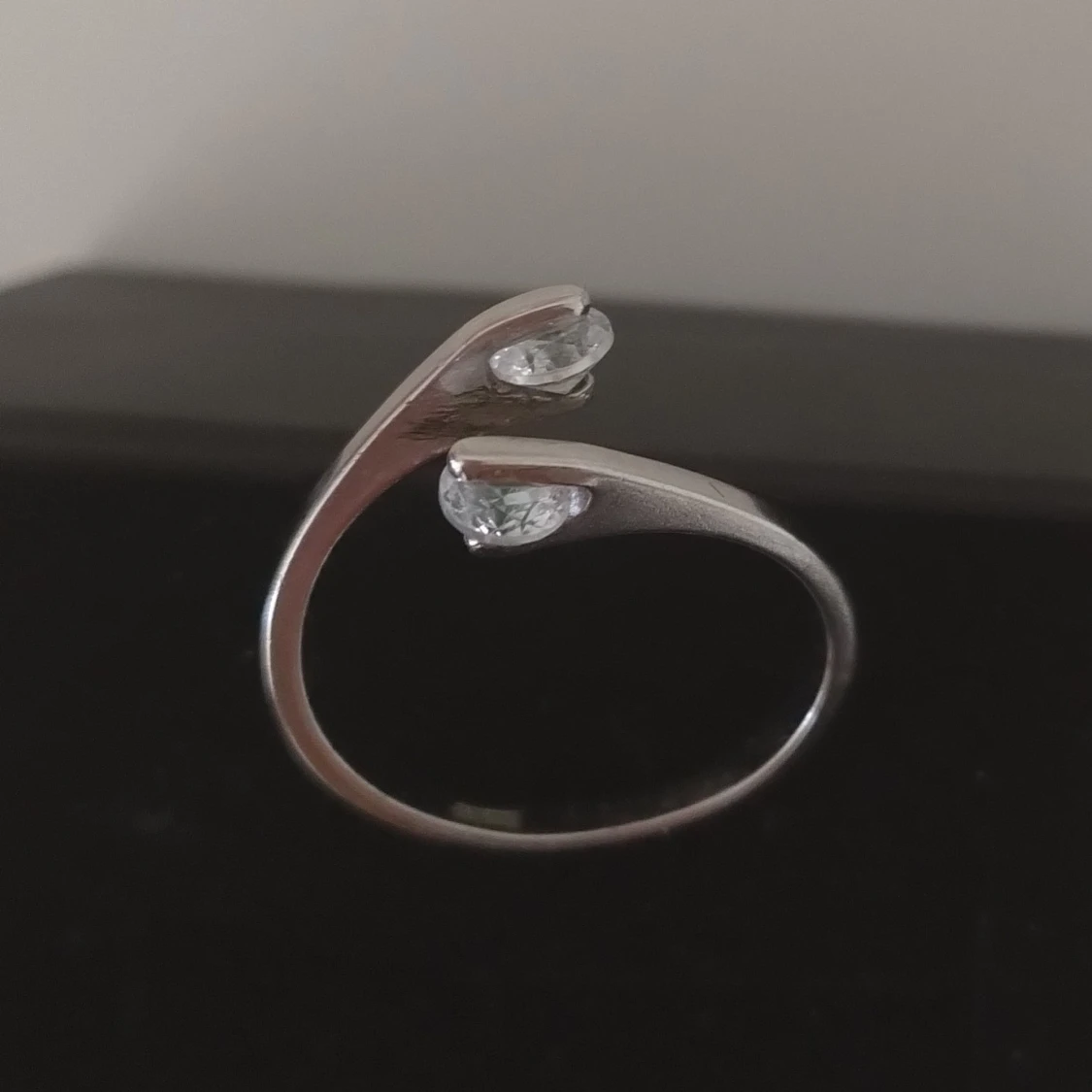 Silverring med två stenar 925 sterling silver  - 1