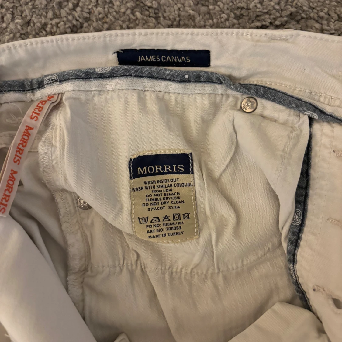 Vita jeansbyxor från Morris, 31/32 - 3