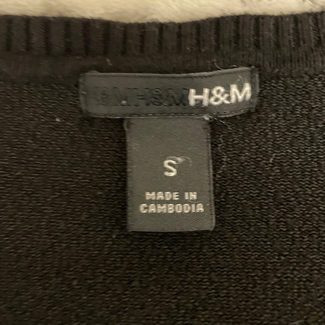 Svart kofta från H&M med fickor - 1