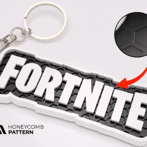 Fortnite nyckelring - Nu har du chansen att uppgradera din nyckelknippa till något helt annat , detta är våran bästsäljare med honeycomb form, kunden står för frakten