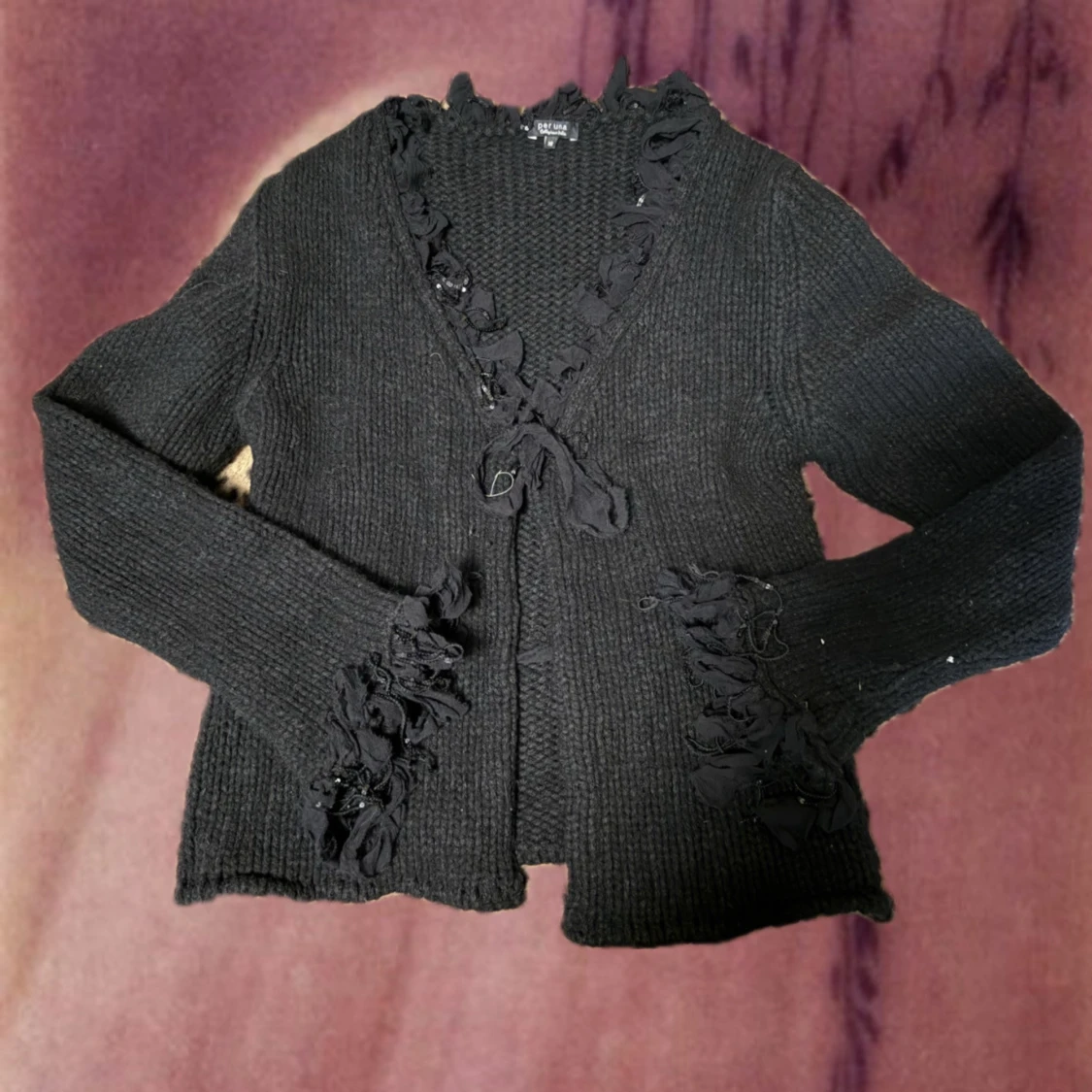 Svart stickad kofta från Per Una