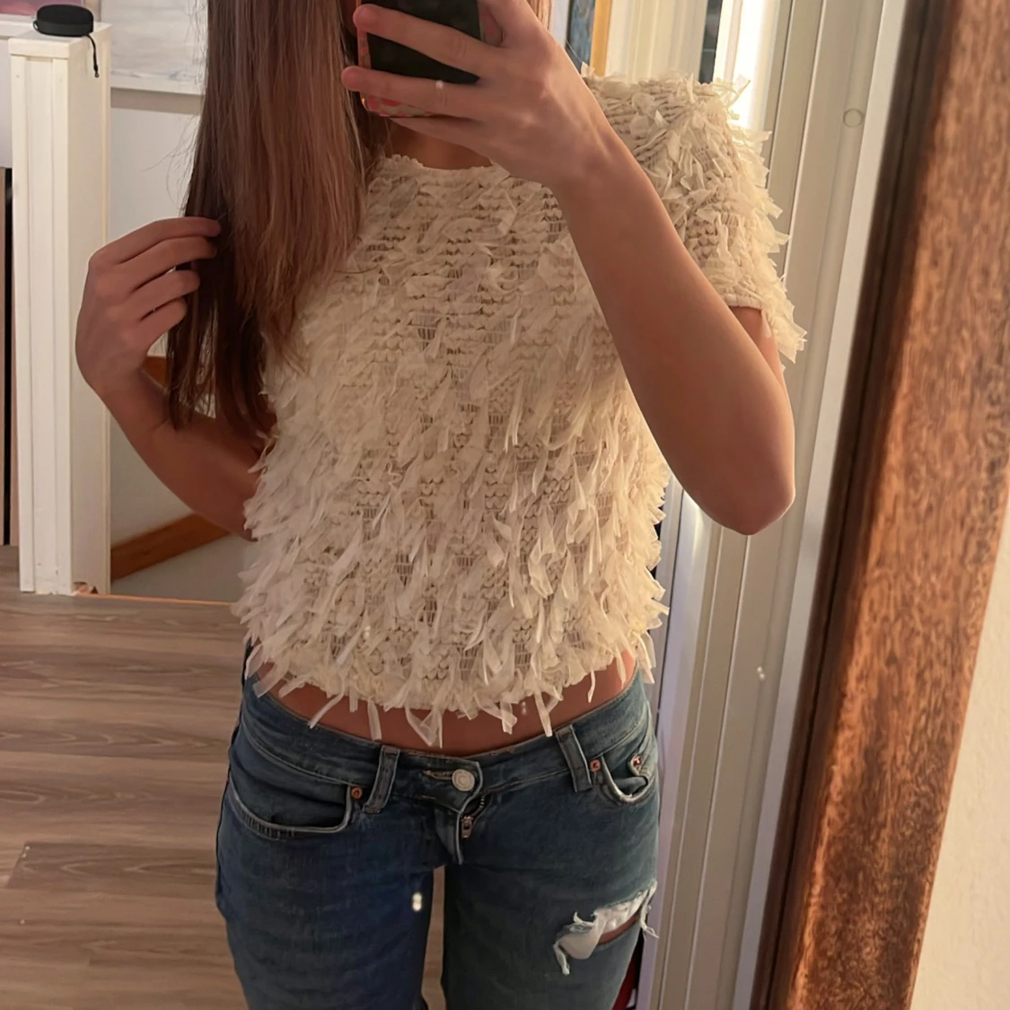 Beige topp från Zara