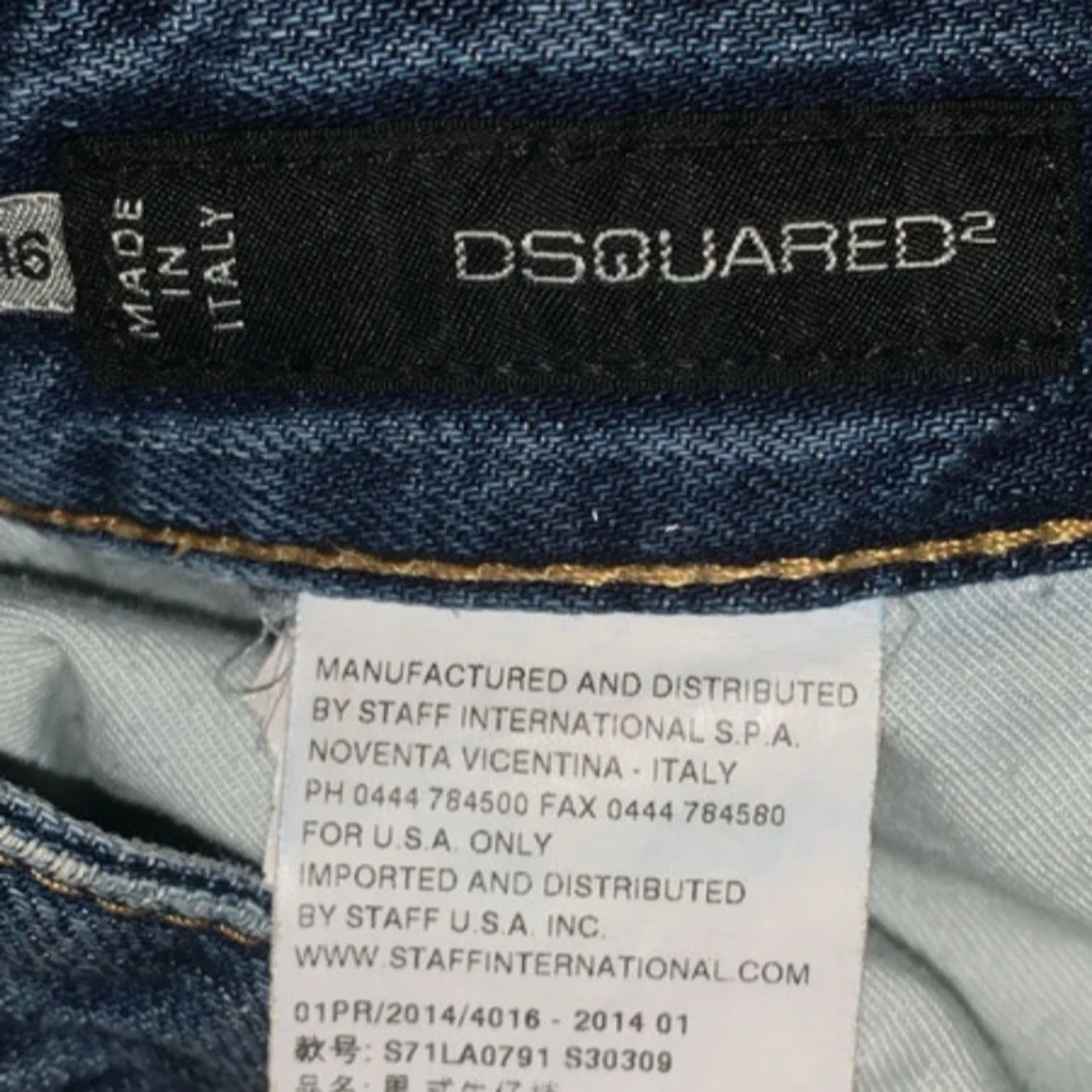 Dsquared2 blå jeans med patchar - 3