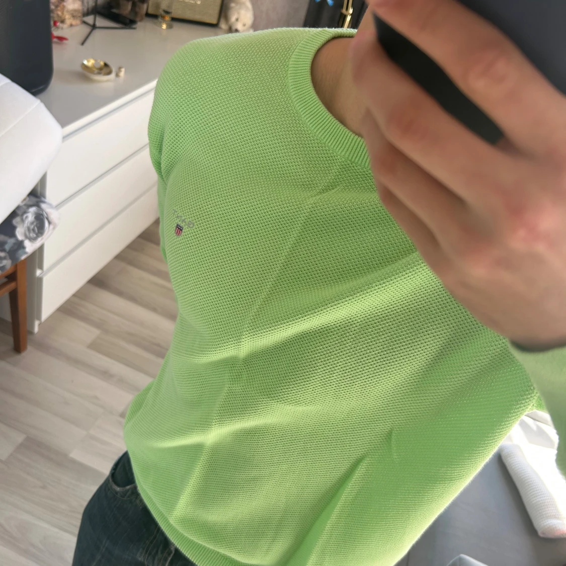 Ljusgrön bomullströja från GANT