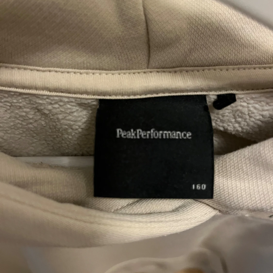 Beige hoodie från Peak Performance, 160 - 1