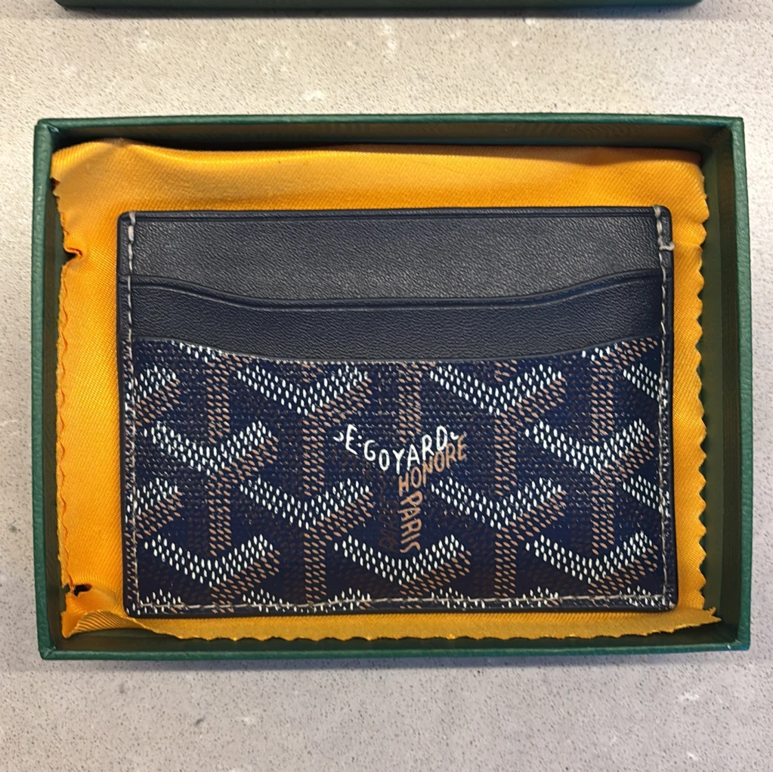  blå plånbok med mönster - 1