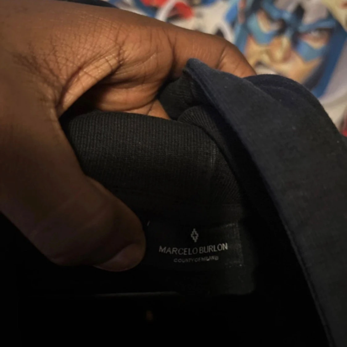 Marcelo Burlon svart hoodie med färgglada vingar - 2